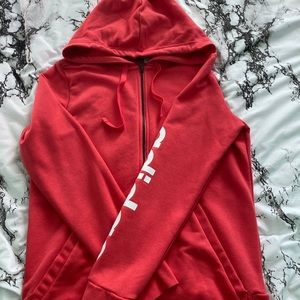 Neon Adidas Full Zip Hoodie Large